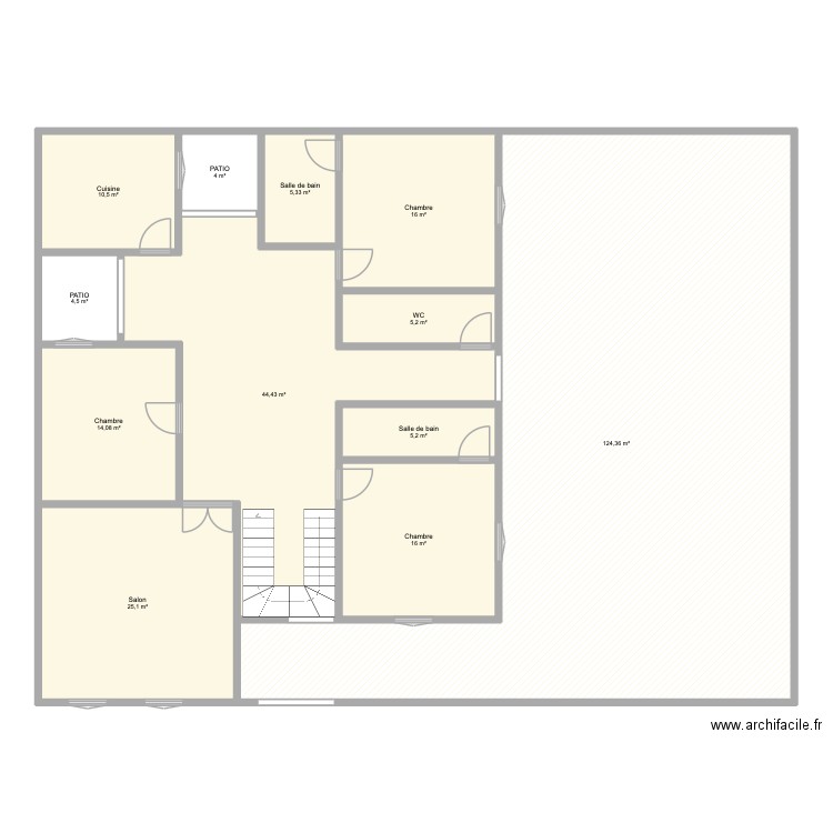 adama diongue bis. Plan de 12 pièces et 275 m2