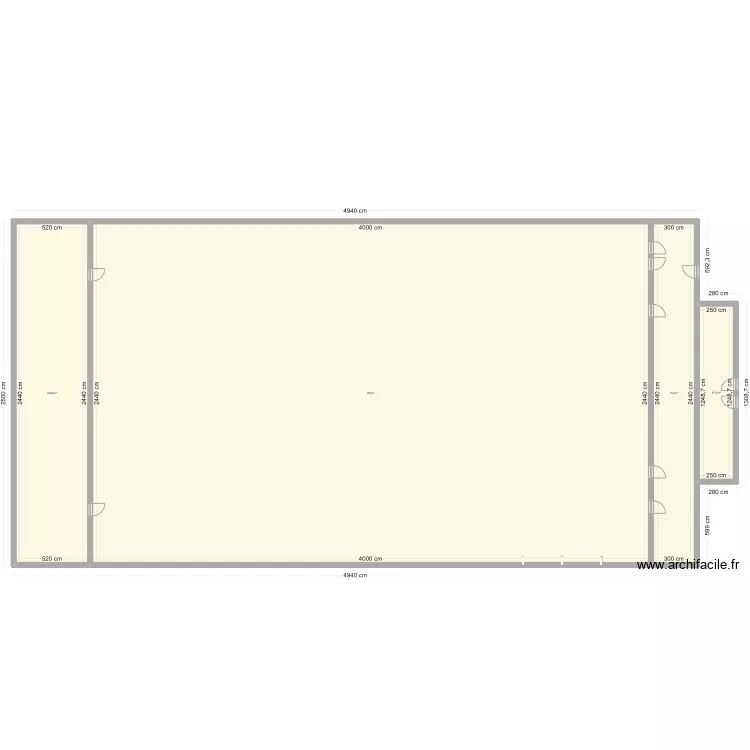 SALLE SPORT. Plan de SALLE SPORT. Plan de