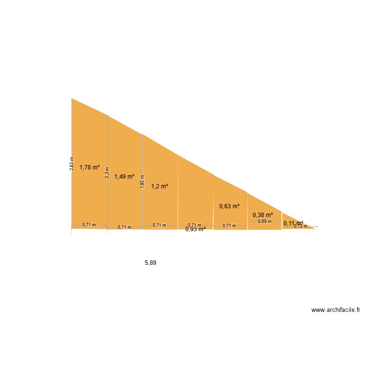 m2 de facades. Plan de 0 pièce et 0 m2