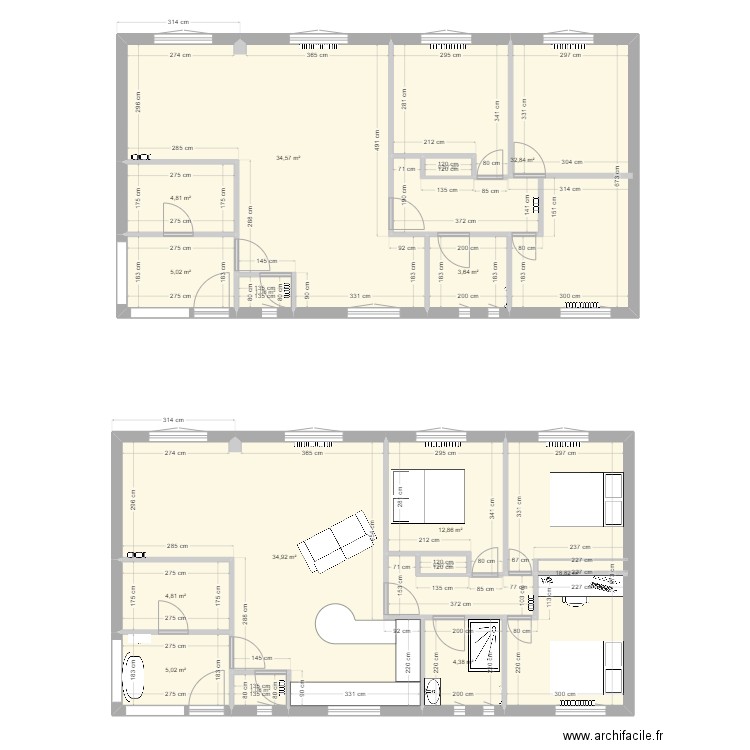 plan maison chambre. Plan de 0 pièce et 0 m2