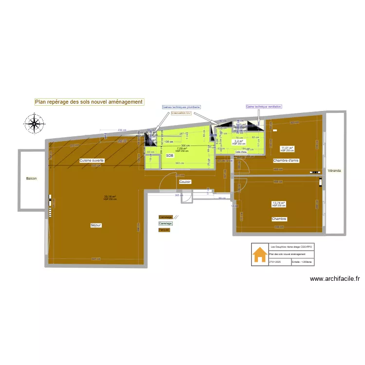 Plan repérage des sols nouvel agencement . Plan de Plan repérage des sols nouvel agencement . Plan de