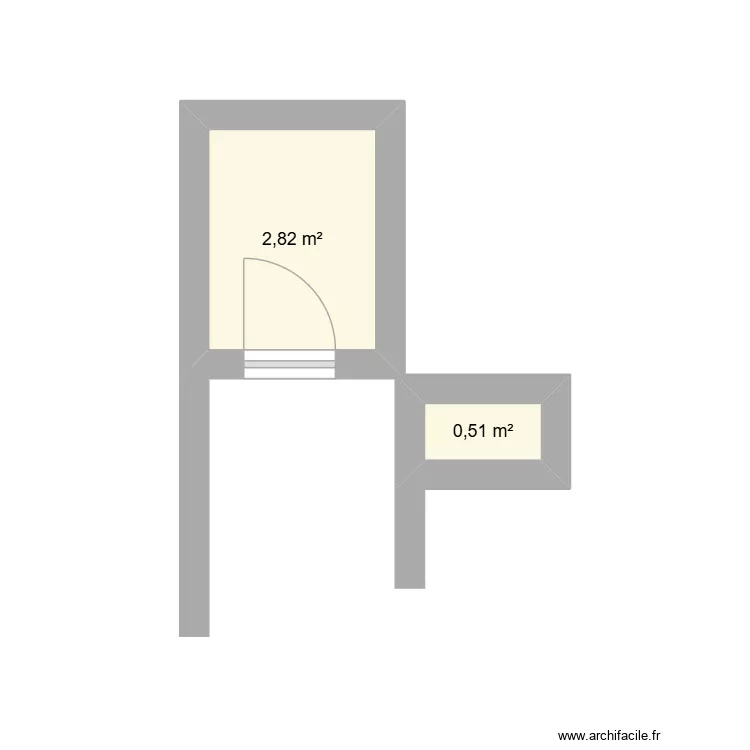 abe. Plan de 2  et 4 m²