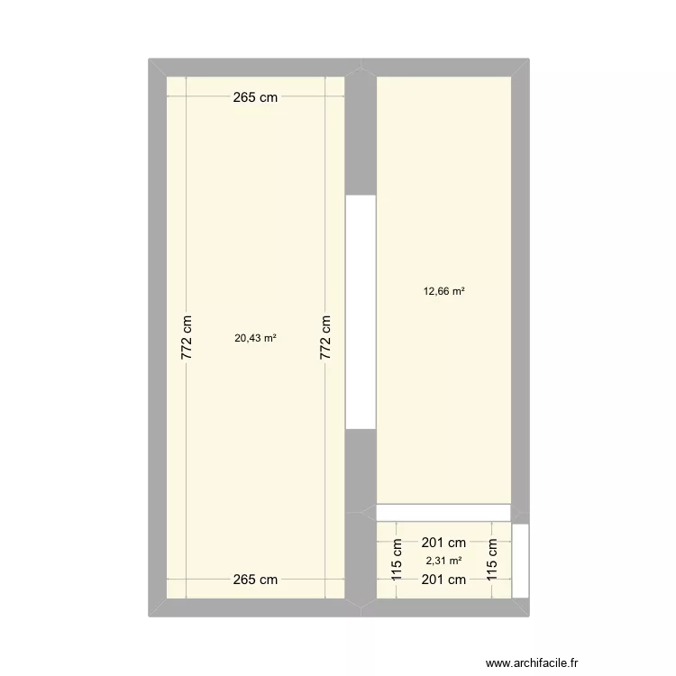 Garage l&rsquo;horizon . Plan de 