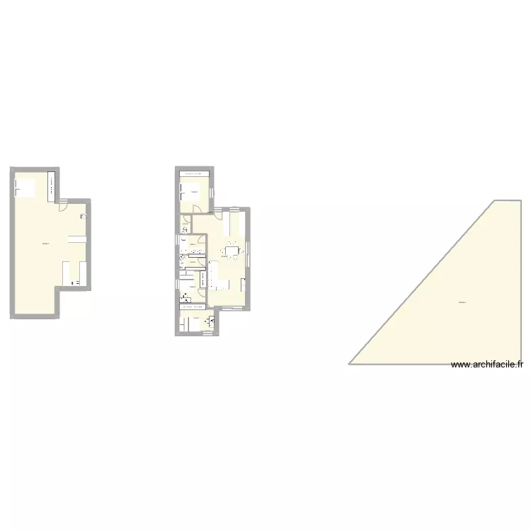 test plein pied. Plan de 