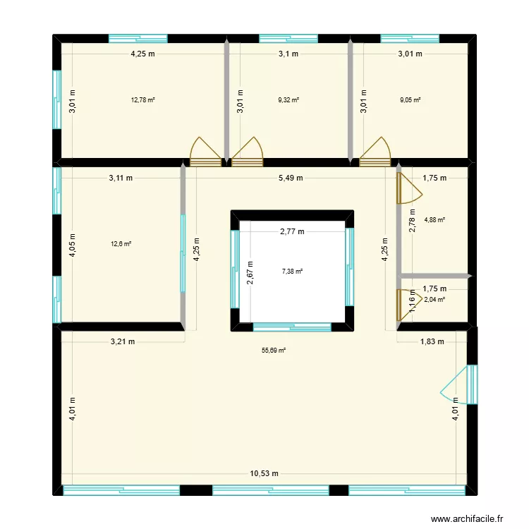 Bar&ccedil;a 3. Plan de 8  et 124 m²