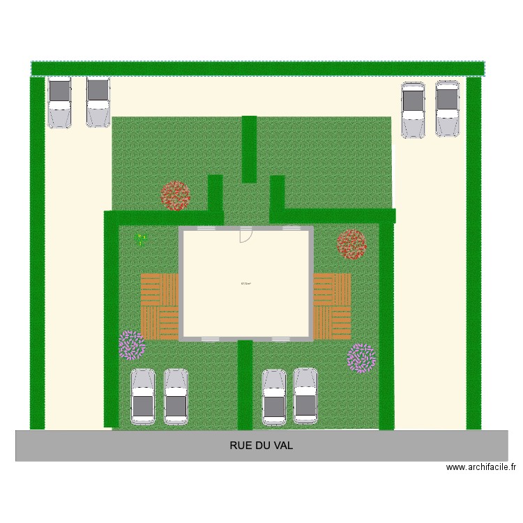 lailly. Plan de 17 pièces et 164 m2