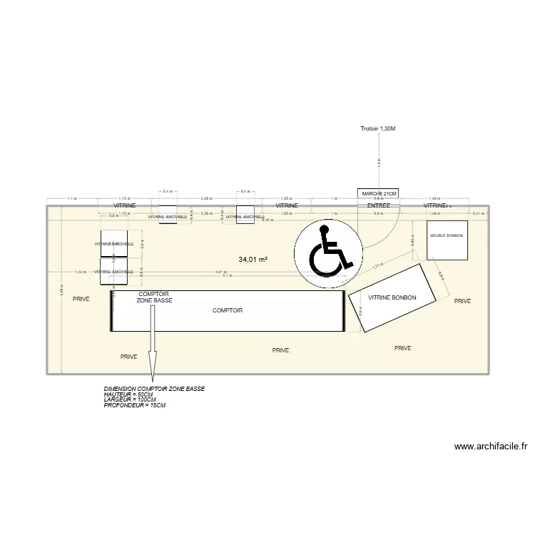 BOULANGERIE HERMEL - MOUY. Plan de 