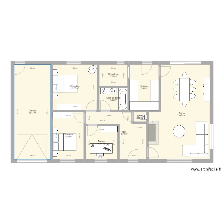 ACOTre2. Plan de 10 pièces et 112 m2