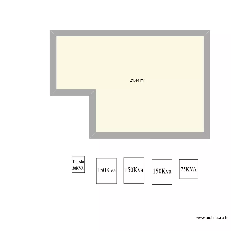 47 Logements Berthier. Plan de 1 et 21 m² 47 Logements Berthier. Plan de 1 et 21 m²