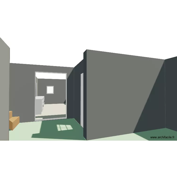 MAISON ACTUELLE OUVERTURE. Plan de 2 et 32 m² MAISON ACTUELLE OUVERTURE. Plan de 2 et 32 m²