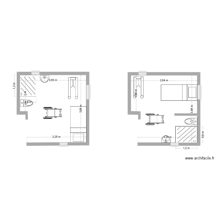 mobilhome M. B version 2. Plan de 0 pièce et 0 m2