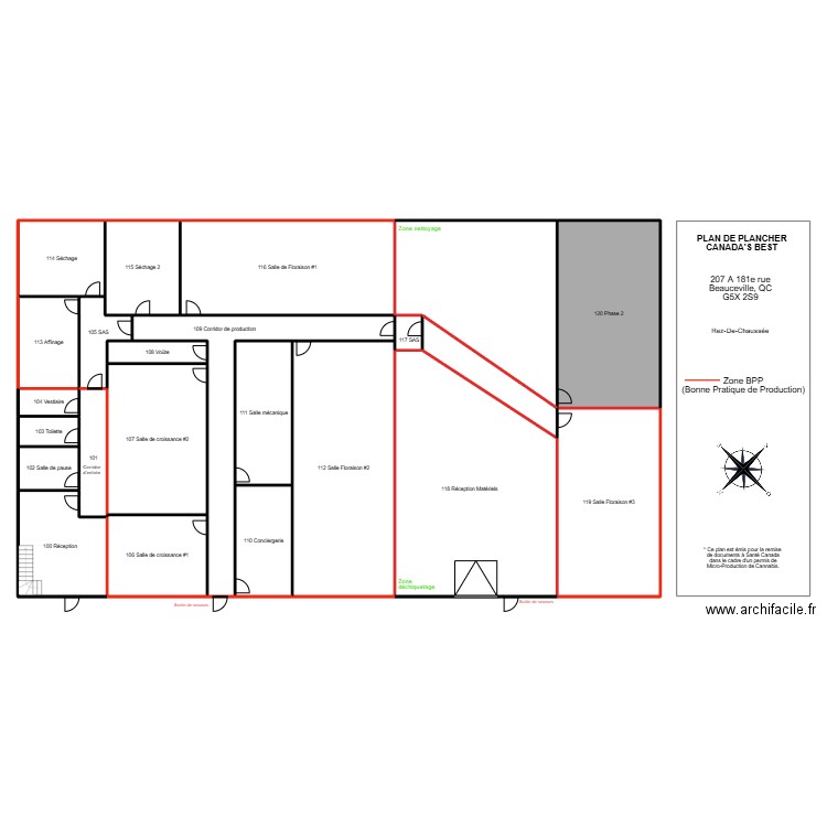 rez-de-chaussée beauceville. Plan de 23 pièces et 771 m2