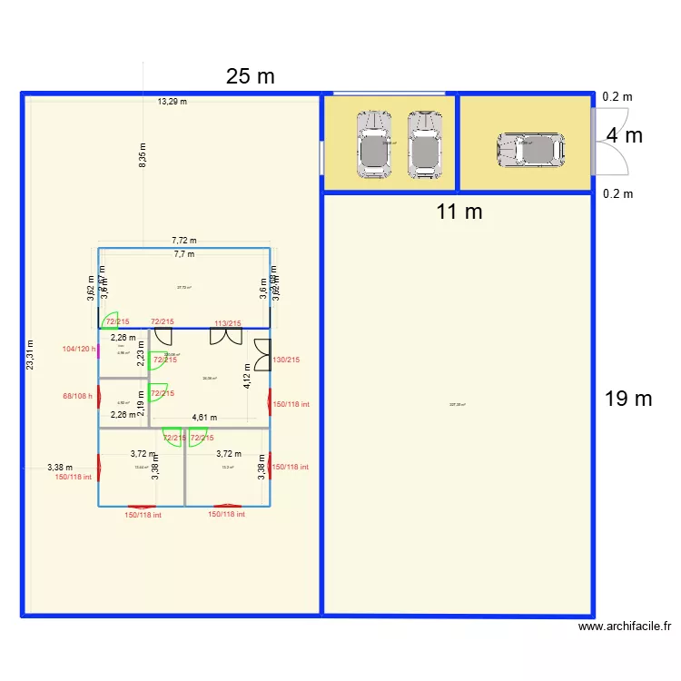 MAISON denise 2025. Plan de 