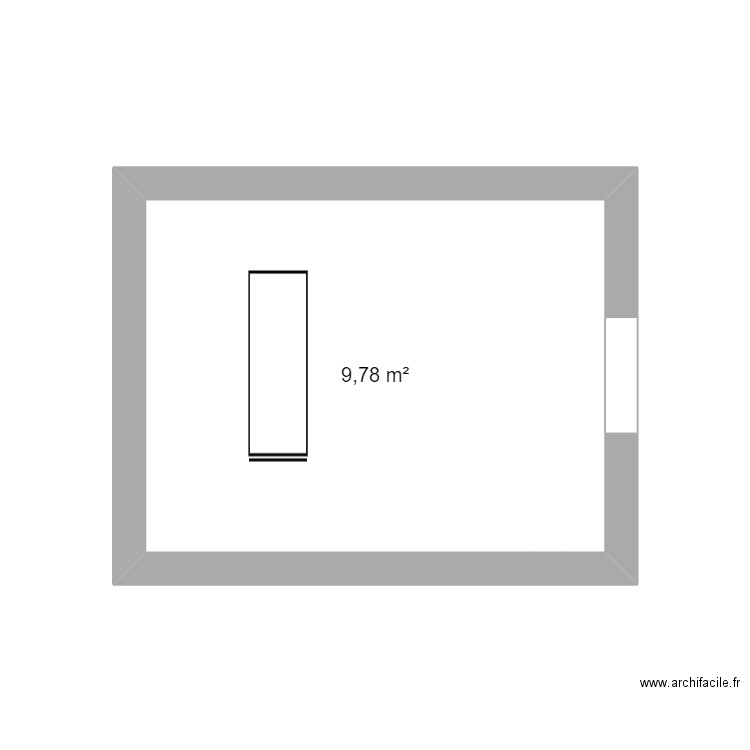 planc de noemie. Plan de 1 pièce et 10 m2