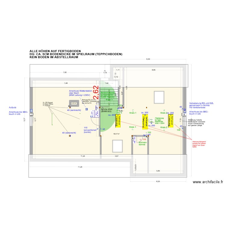 DG_Zollerstrasse. Plan de 2 pièces et 167 m2