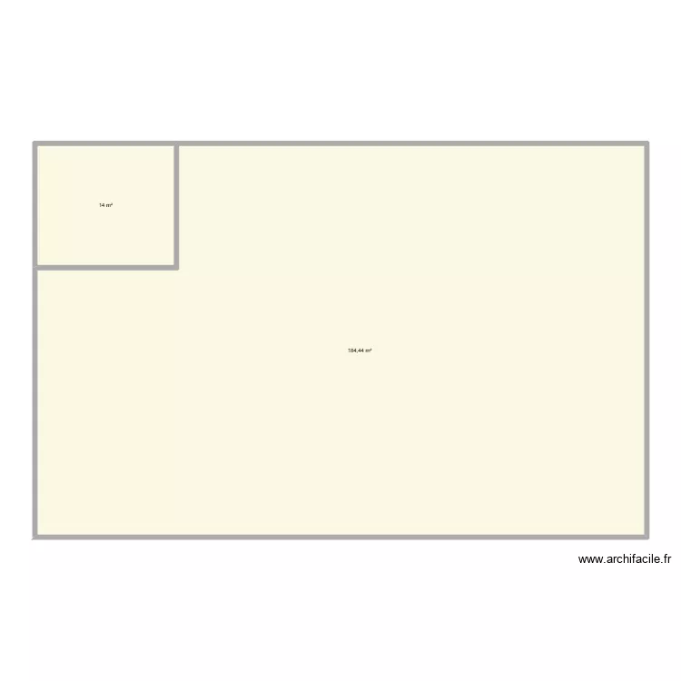 aa123. Plan de 2 Pièces et 198 m²