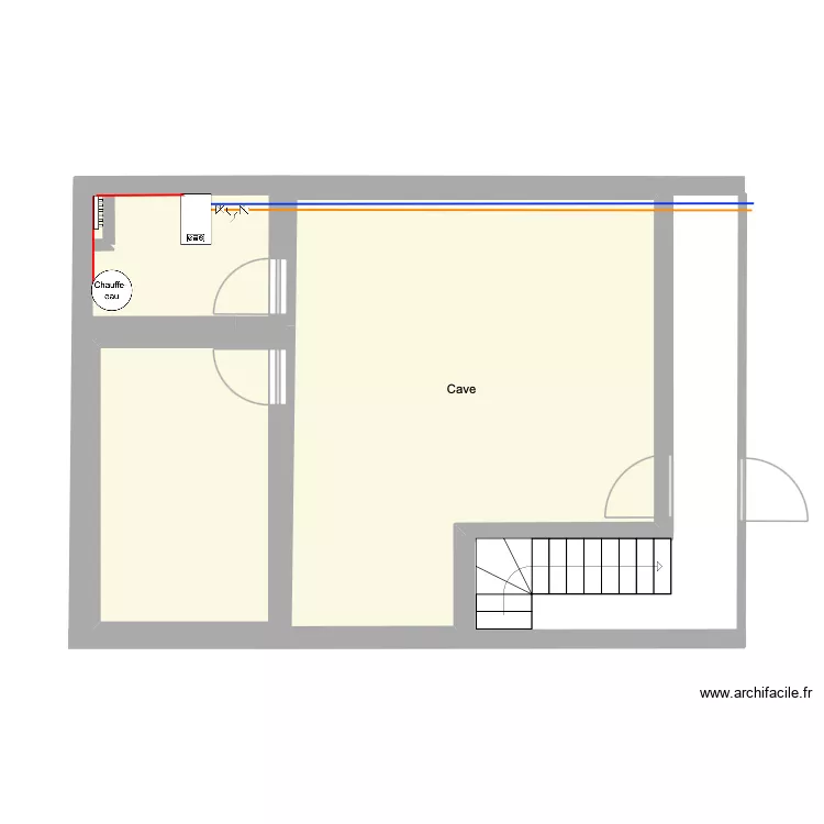Cave TFE. Plan de 3 et 42 m² Cave TFE. Plan de 3 et 42 m²