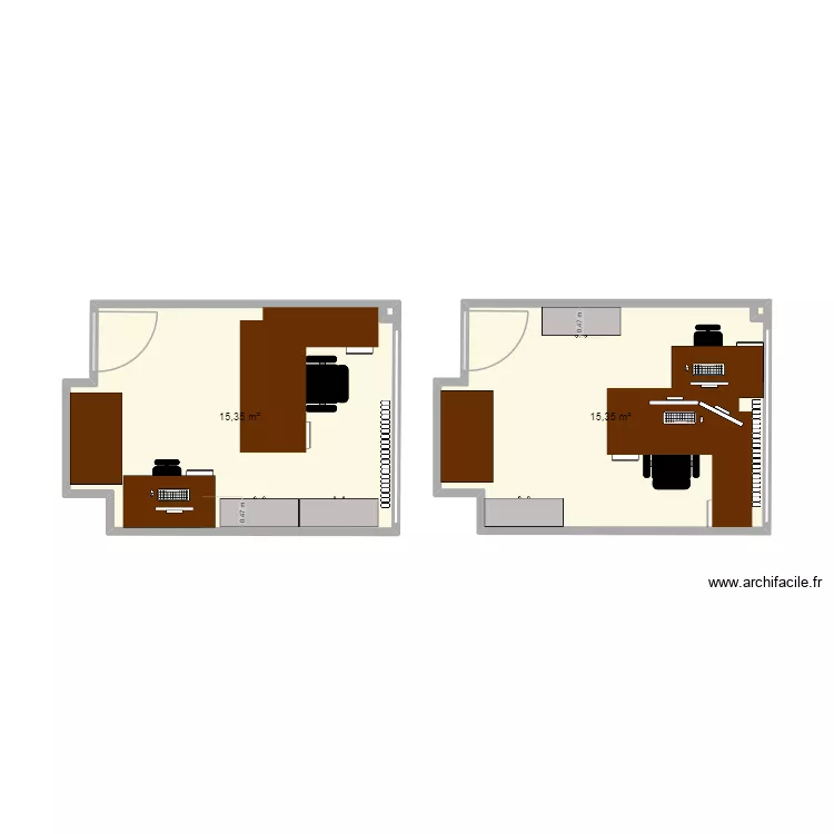 Plan2. Plan de 2 et 31 m² Plan2. Plan de 2 et 31 m²