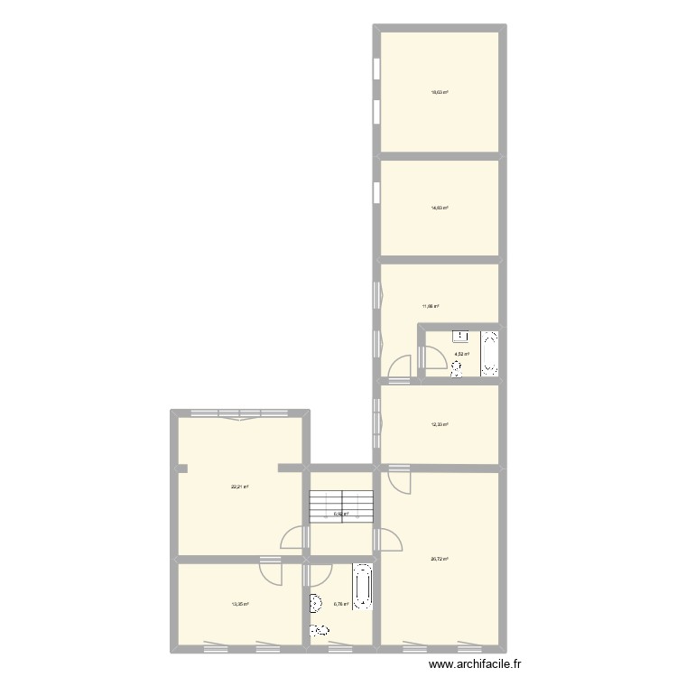 1ere. Plan de 0 pièce et 0 m2