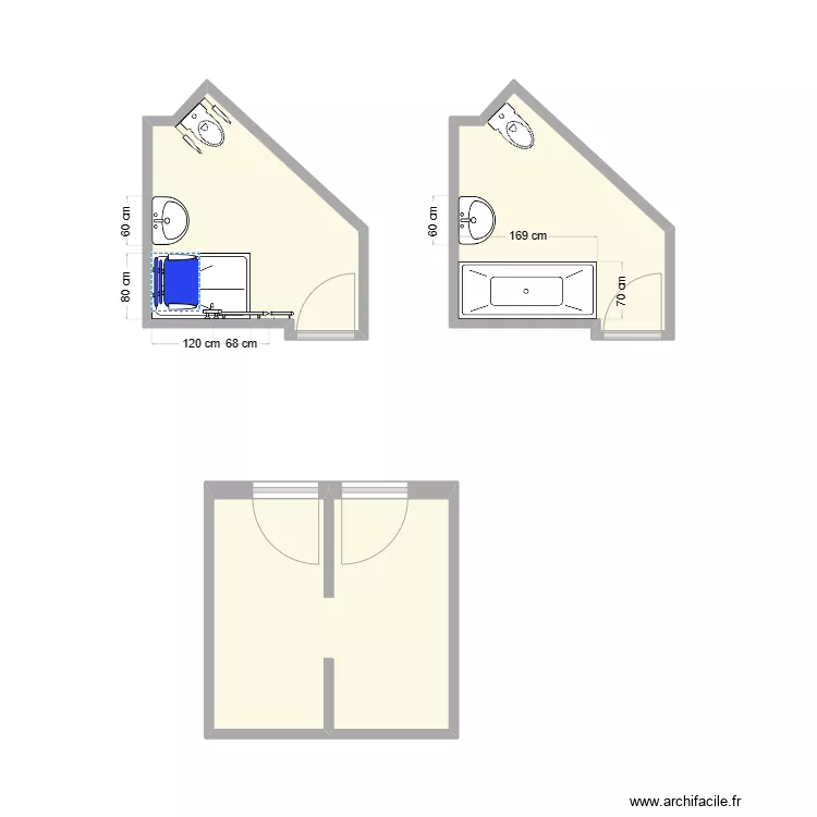 Plan SDB pour RG. Plan de 