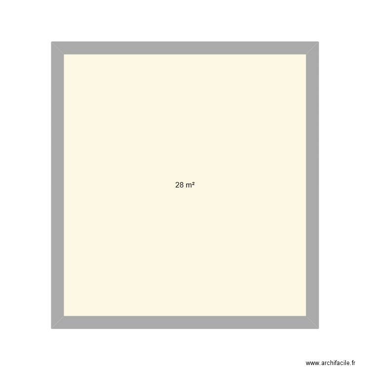 TARATA. Plan de 1 pièce et 28 m2