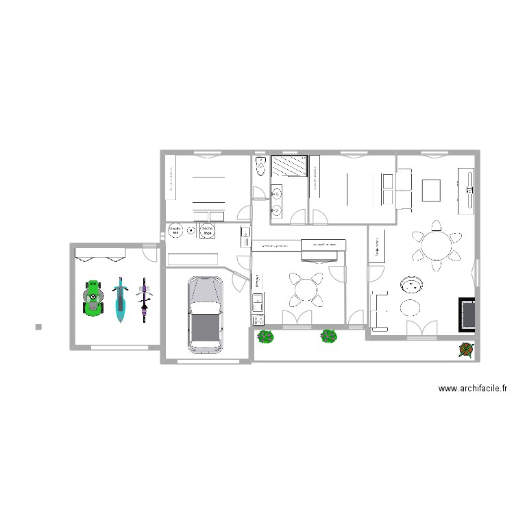 Figier. Plan de 11 pièces et 45 m2