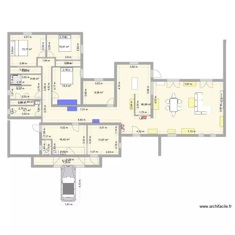 VILLA. Plan de 