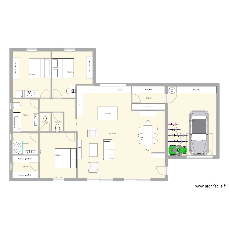 Cuisine_PPY2. Plan de 0 pièce et 0 m2