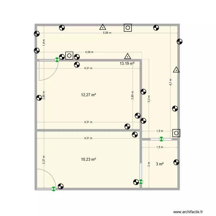 brokenwood herbley. Plan de 4  et 39 m²