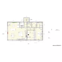 Maison 1 niveau 15.4 x 8.0 m 2 chambres est + SAS