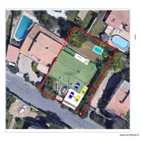 plan a&eacute;rien parking avec portail choix N&deg;2