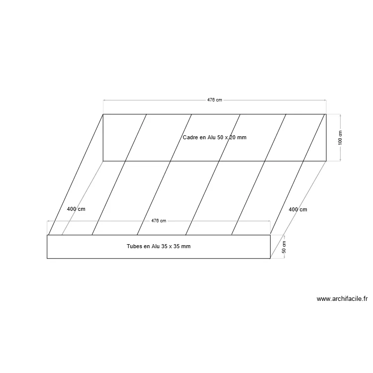 Hotte laser. Plan de 