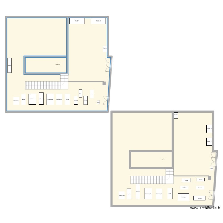 training. Plan de 0 pièce et 0 m2