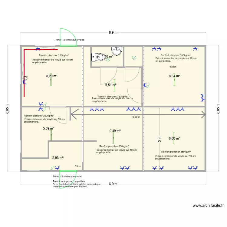 Plan pour Delapas Anne. Plan de 