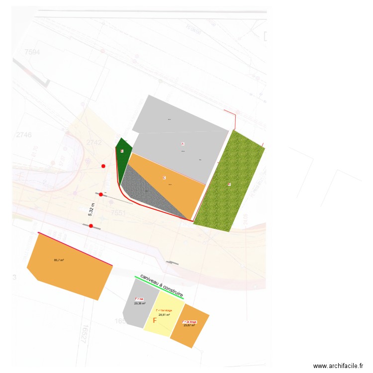 PPE Botyre (3) les places de parcs. Plan de 0 pièce et 0 m2