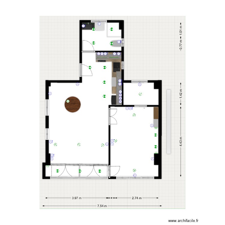 Plan 1. Plan de 0 pièce et 0 m2