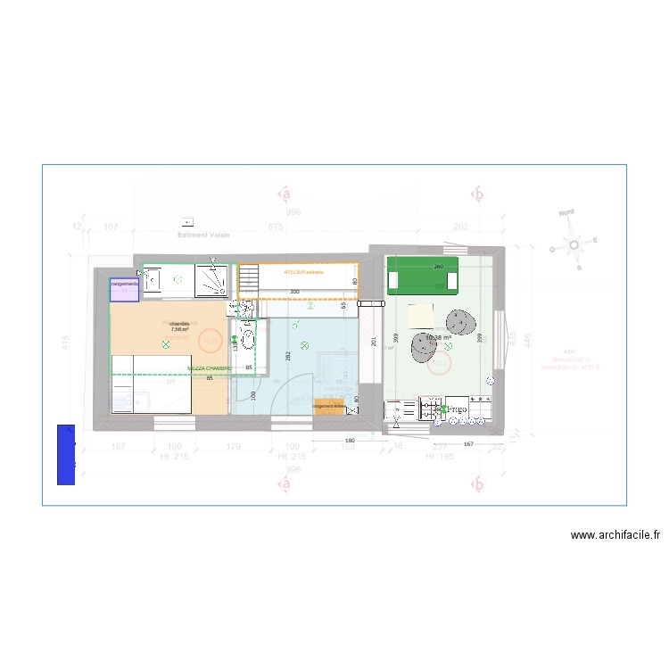 202401-maison - v8. Plan de 1 pièce et 10 m2