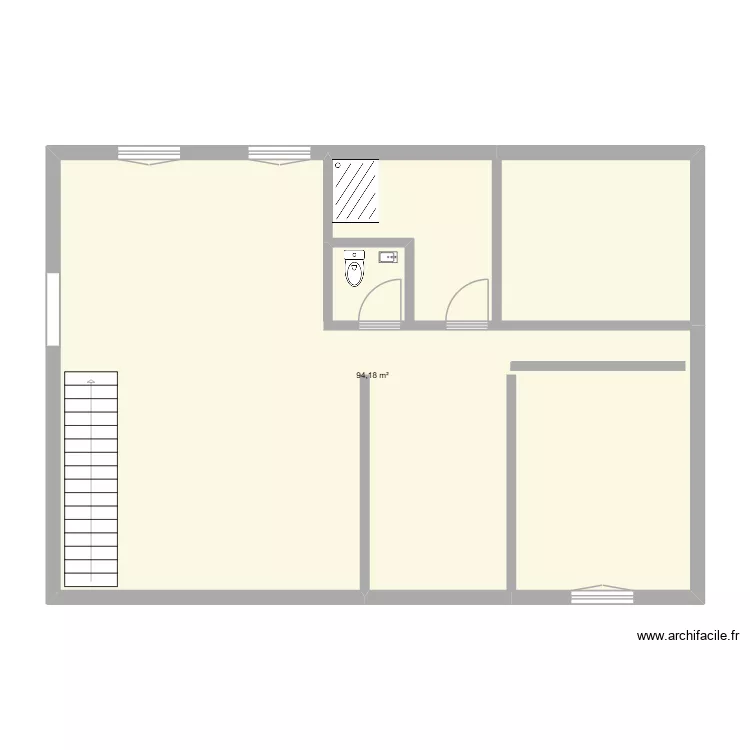 Leila_cotes etage. Plan de 1 Pièce et 94 m² Leila_cotes etage. Plan de 1 Pièce et 94 m²