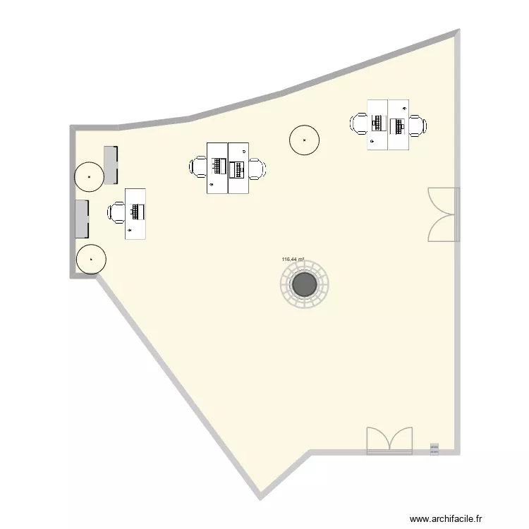 Orientation proposition. Plan de 1  et 116 m²