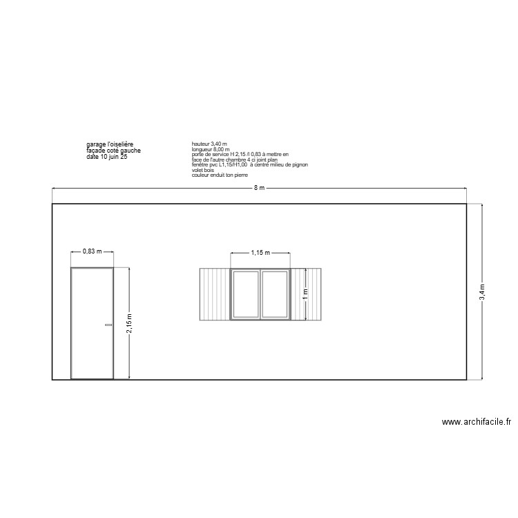 GARAGE. Plan de 0 pièce et 0 m2