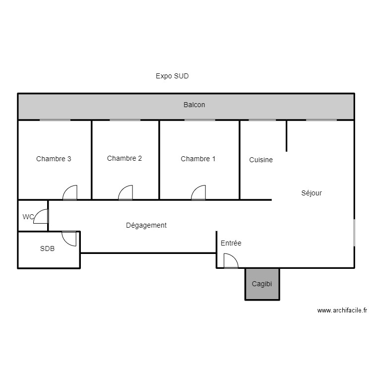 Plan LAOUSSE. Plan de 8 pièces et 180 m2