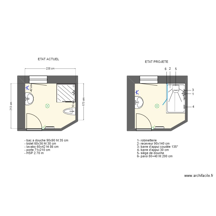 ADAPT SALVI. Plan de 2 pièces et 10 m2