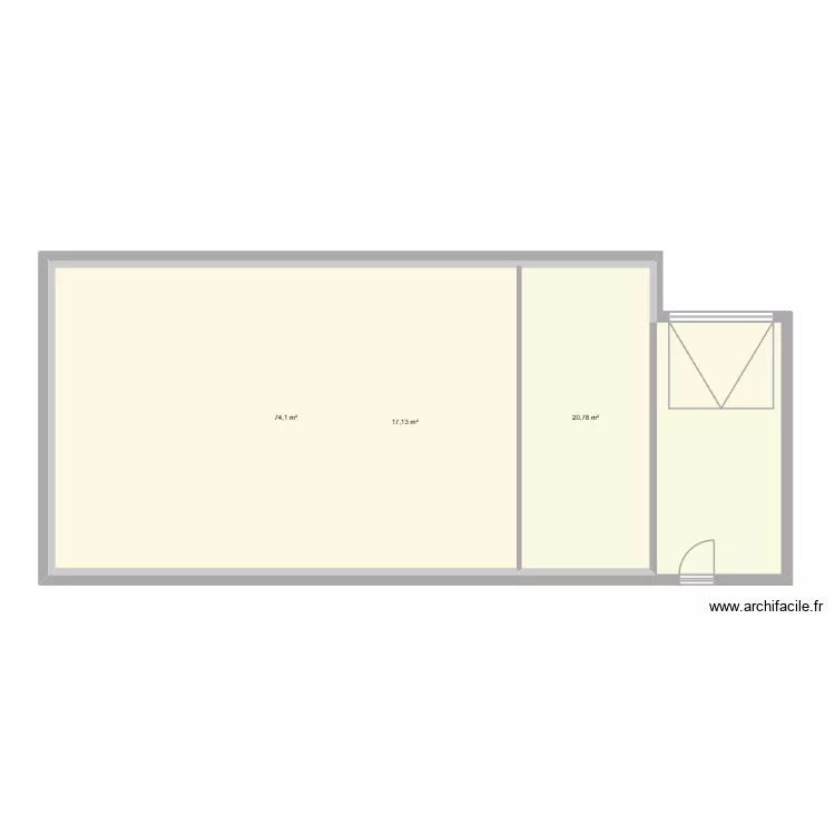 Location. Plan de 3  et 212 m²
