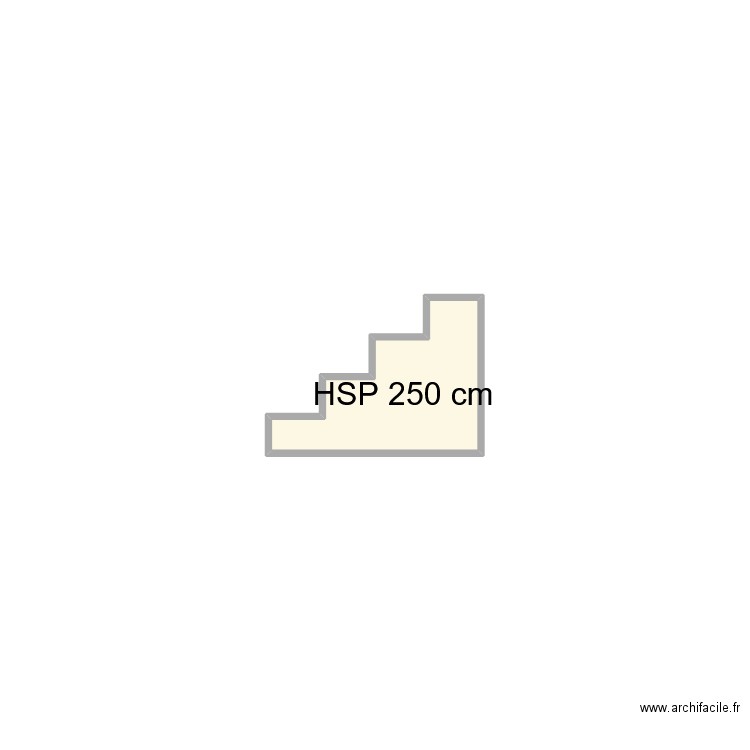 escalier. Plan de 1 pièce et 0 m2