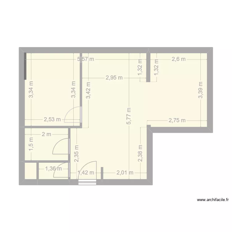 Tennis. Plan de 4  et 40 m²