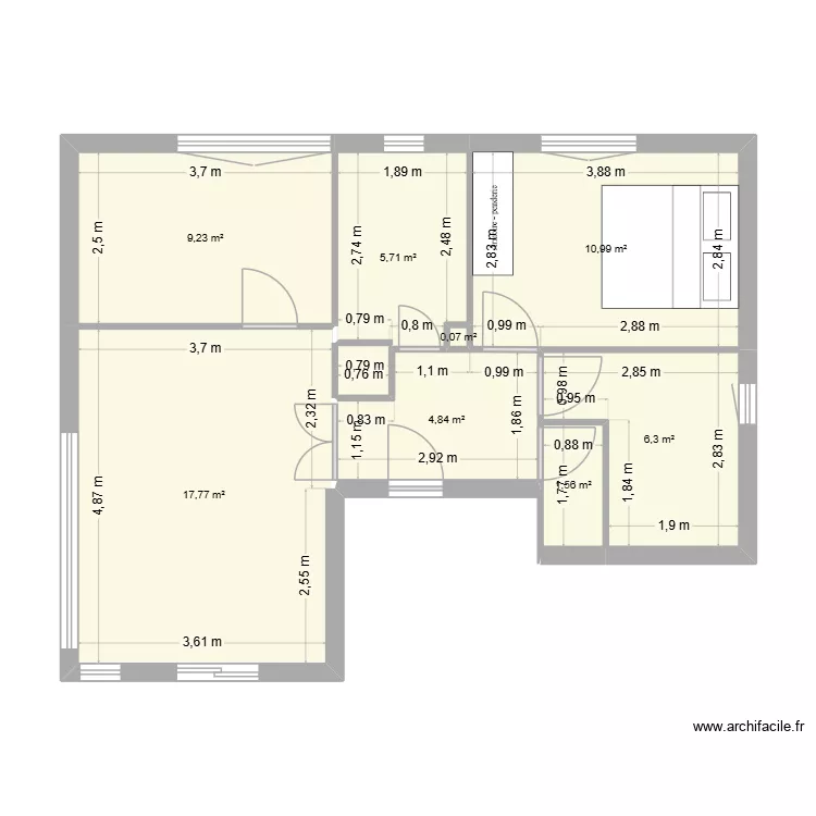 32-actuel. Plan de 8 et 56 m² 32-actuel. Plan de 8 et 56 m²