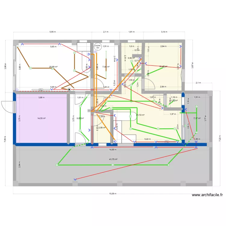 PROJET FAB et JO V2 ELECTRICITE. Plan de 11 et 137 m² PROJET FAB et JO V2 ELECTRICITE. Plan de 11 et 137 m²