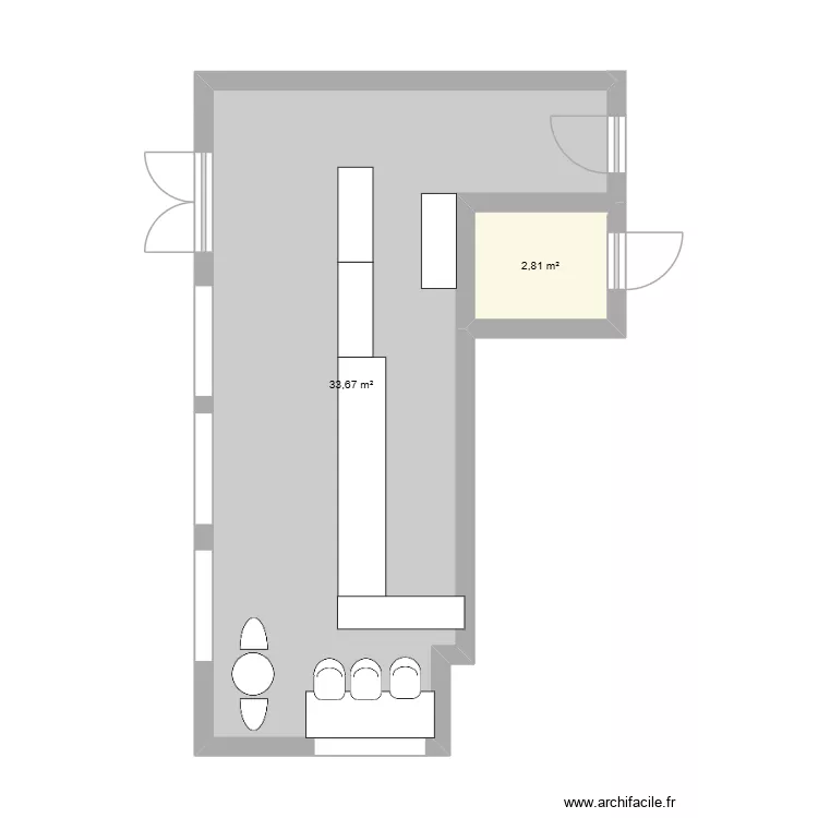 inesplan. Plan de 2 pièces et 36 m² inesplan. Plan de 2 pièces et 36 m²