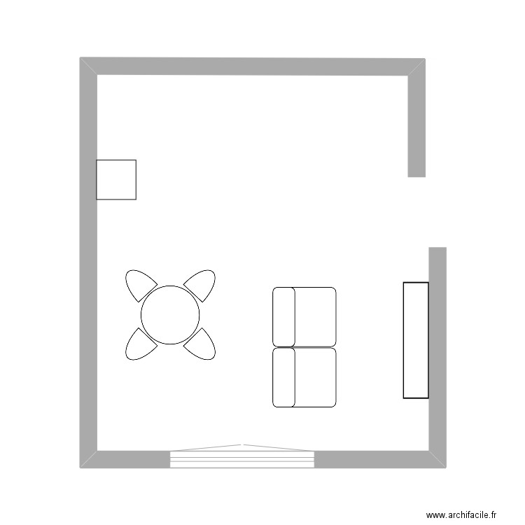 salon. Plan de 0 pièce et 0 m2