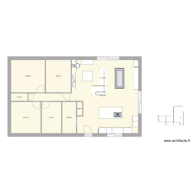 salon à gauche. Plan de salon à gauche. Plan de
